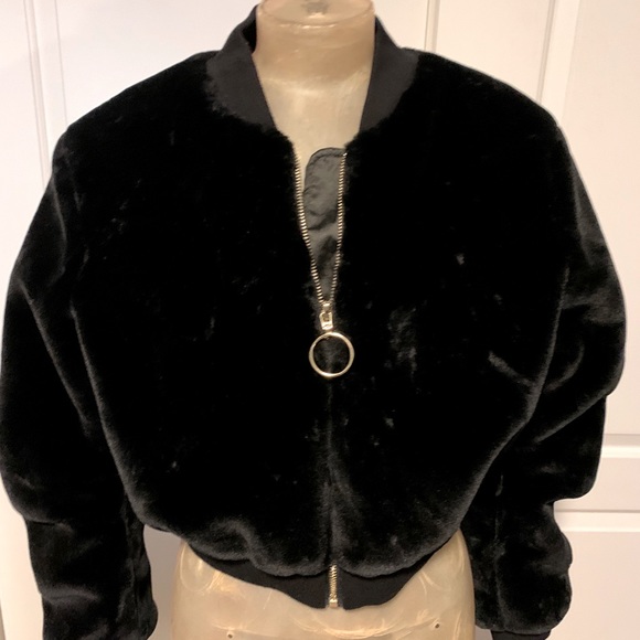 Seek The Label faux fur bomber jacket - Picture 2 of 3